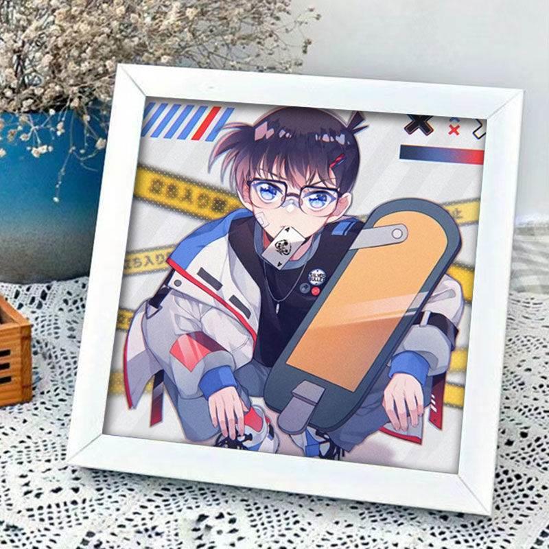 名侦探柯南钻石画全钻儿童手工diy卡通动漫怪盗基德砖石贴画礼物