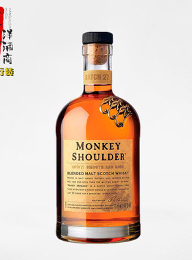 进口洋酒英国Monkey shoulder金猴/三只猴子麦芽调合苏格兰威士忌