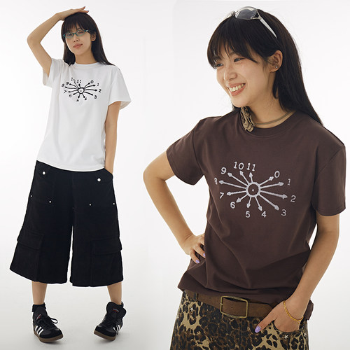 DBSC美式复古正肩凉感冰皮短袖