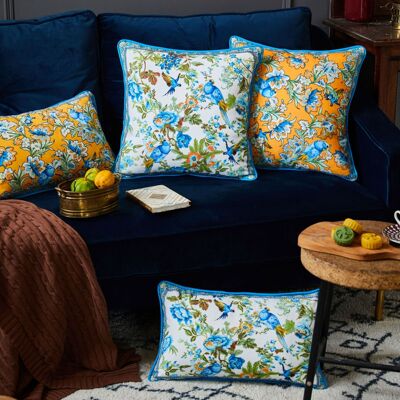 Simple canvas printing pillowcase living room 沙发抱枕靠垫套
