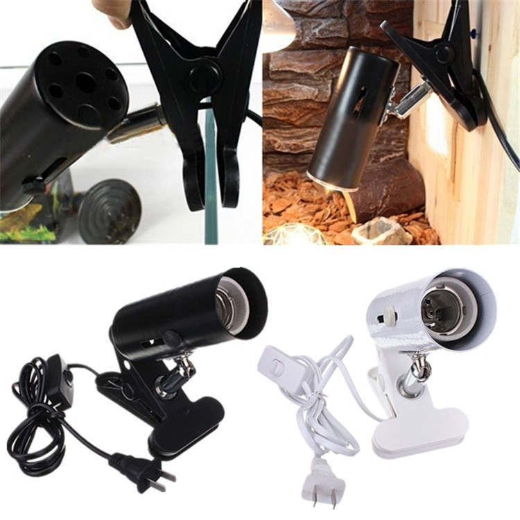 Reptile Light Stand Lampshade Pet Light Clip with Switch