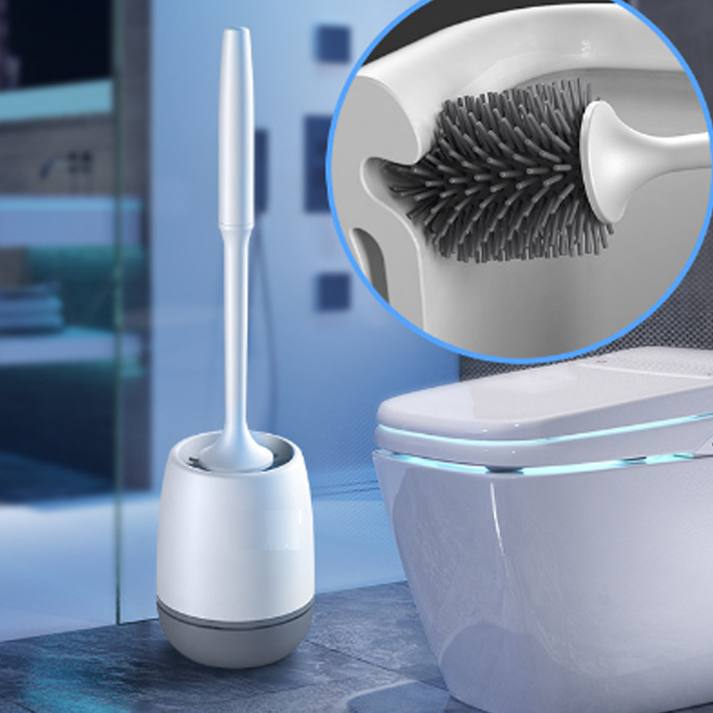 Silicone Toilet Brush Wall-Mounted Cleaning Tools Refill跨境