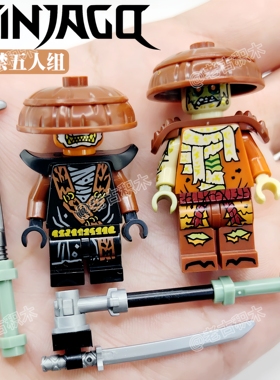 封禁五人组幻影忍者大电影国产第三方积木人仔库尔罗克斯还原度高