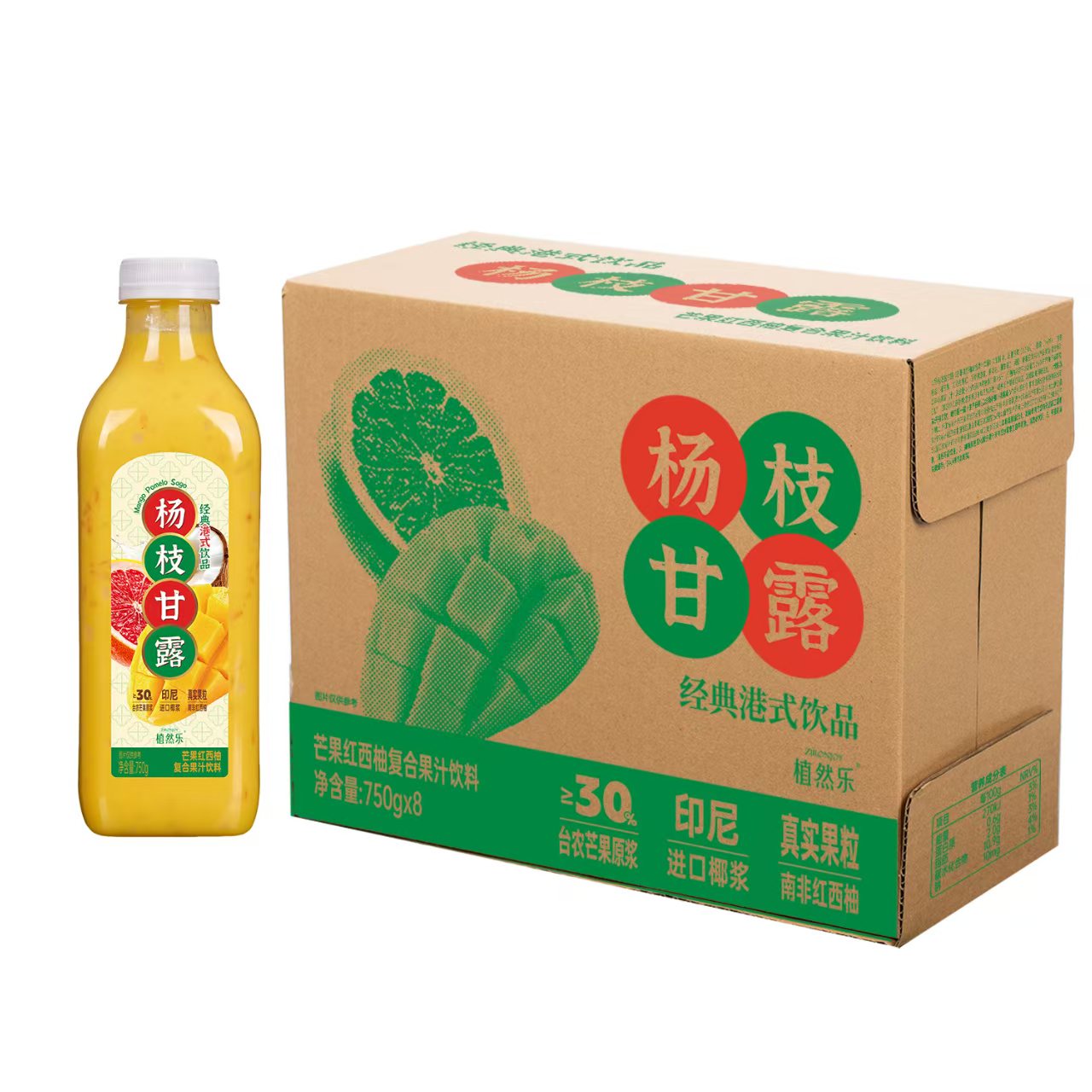 宝桑园植然乐杨枝甘露750g大瓶装