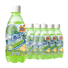 屈臣氏新奇士柠檬青柠汁汽水380mlX15瓶装整箱低糖果味饮料包邮