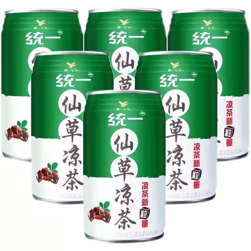 统一仙草凉茶植物饮料罐装广东