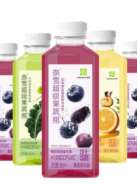 奈雪的茶果蔬果汁茶饮料450ml
