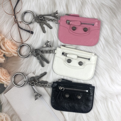 适用于rodeo包包挂件时尚机车包挂饰真皮零钱包腰间挂饰平替挂件