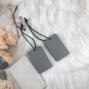 适用于rodeo包包挂件时尚脖子挂饰随身带真皮卡夹机车包挂件吊牌