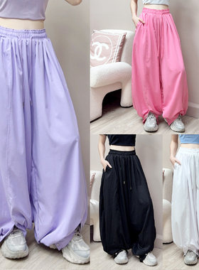 纤伽【新品/花苞裤】夏季潮流舞蹈舞服韩范时尚气质宽松净版休闲