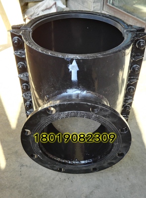 钢制两合马鞍三通 PE管快捷开孔法兰式哈夫三通P315-200 全包式