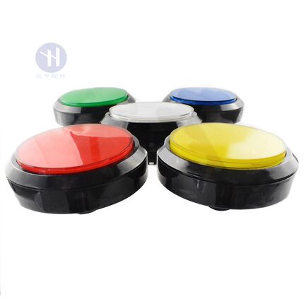 平面100型带灯按钮开关10*10cm带微动大按钮 游戏机按键 厂家直销