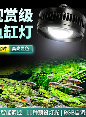 鱼缸筒灯水草灯rgb全光谱2025新款鱼缸灯专用照明溪流缸爆藻智能