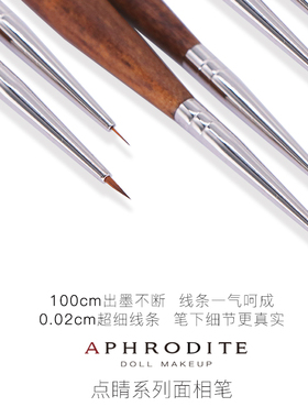 【阿芙罗蒂特】BJD化妆面相笔 精细美术勾线笔 改妆保养 渗线笔