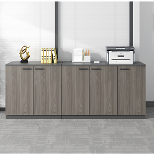 办公室茶水柜矮柜木质边柜文件柜资料储物柜打印机柜工作台办公柜