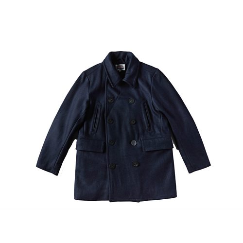 双排扣PEACOAT740海军羊毛呢大衣