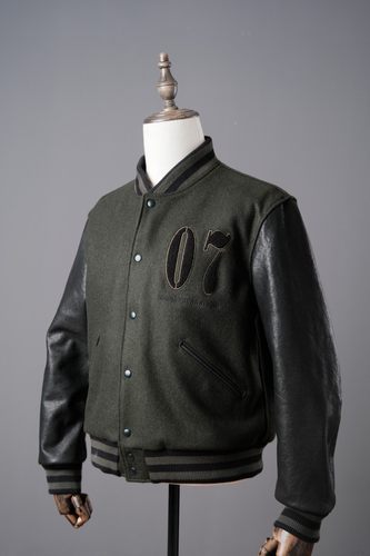 皮袖ACE浮生出品棒球服毛呢