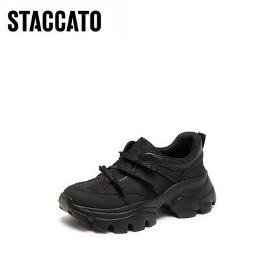 思加图2025新款蝴蝶岛老爹鞋厚底运动休闲鞋透气女鞋ECE41CM5