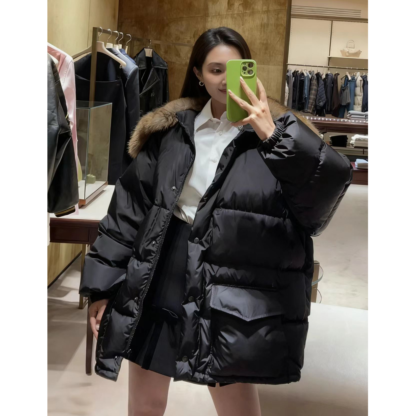 【脸盆鹅王】狐狸毛领鹅羽绒服