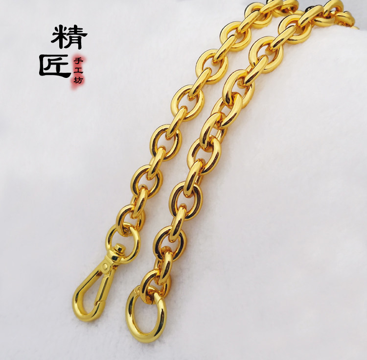 24K金色链条铝材质没轻便没压力