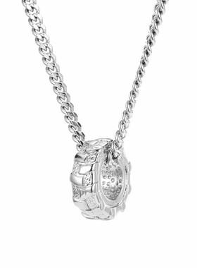 GENANX项链男太钢合金潮搭个性创意轮胎形状挂链男生