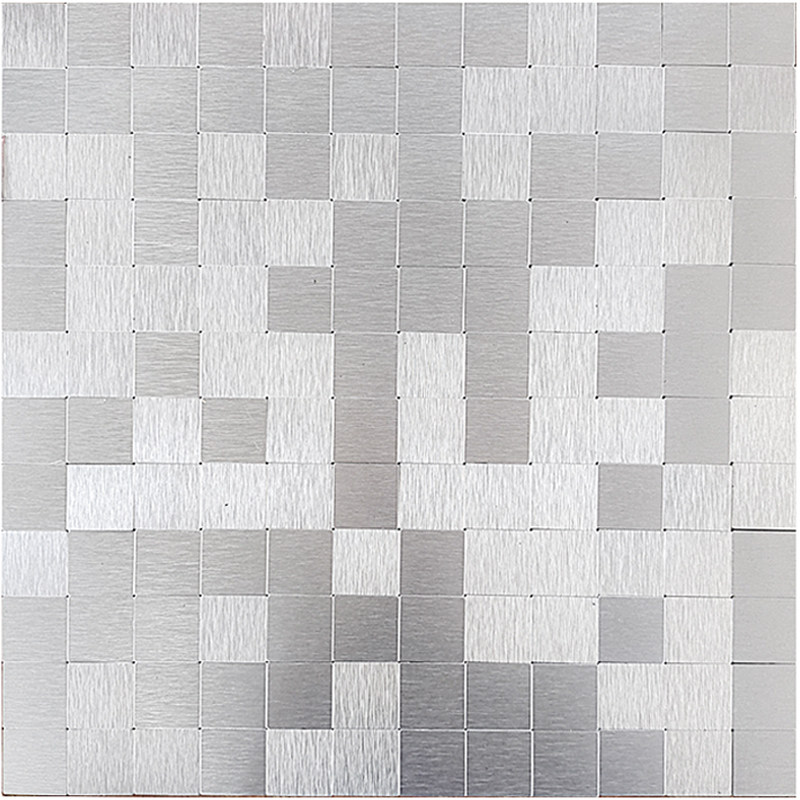 25银色金色密拼金属马赛克墙贴ktv吧台店面背景墙铝塑板自粘瓷砖