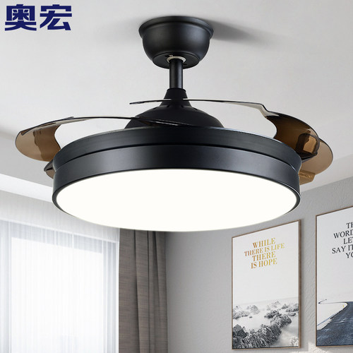 北欧餐厅吊扇灯全光谱护眼风扇灯