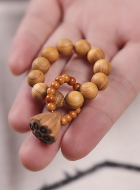 檀禅意复古文艺风指尖盘玩小莲蓬