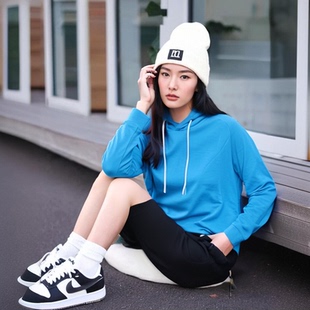 美麗諾綿羊毛男女戶外連帽套頭運動帽衫 外套衛(wèi)衣透氣抑菌輕盈保暖