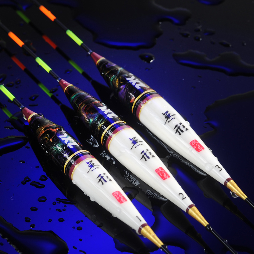 夜行者电子漂孔雀羽黑坑夜钓漂