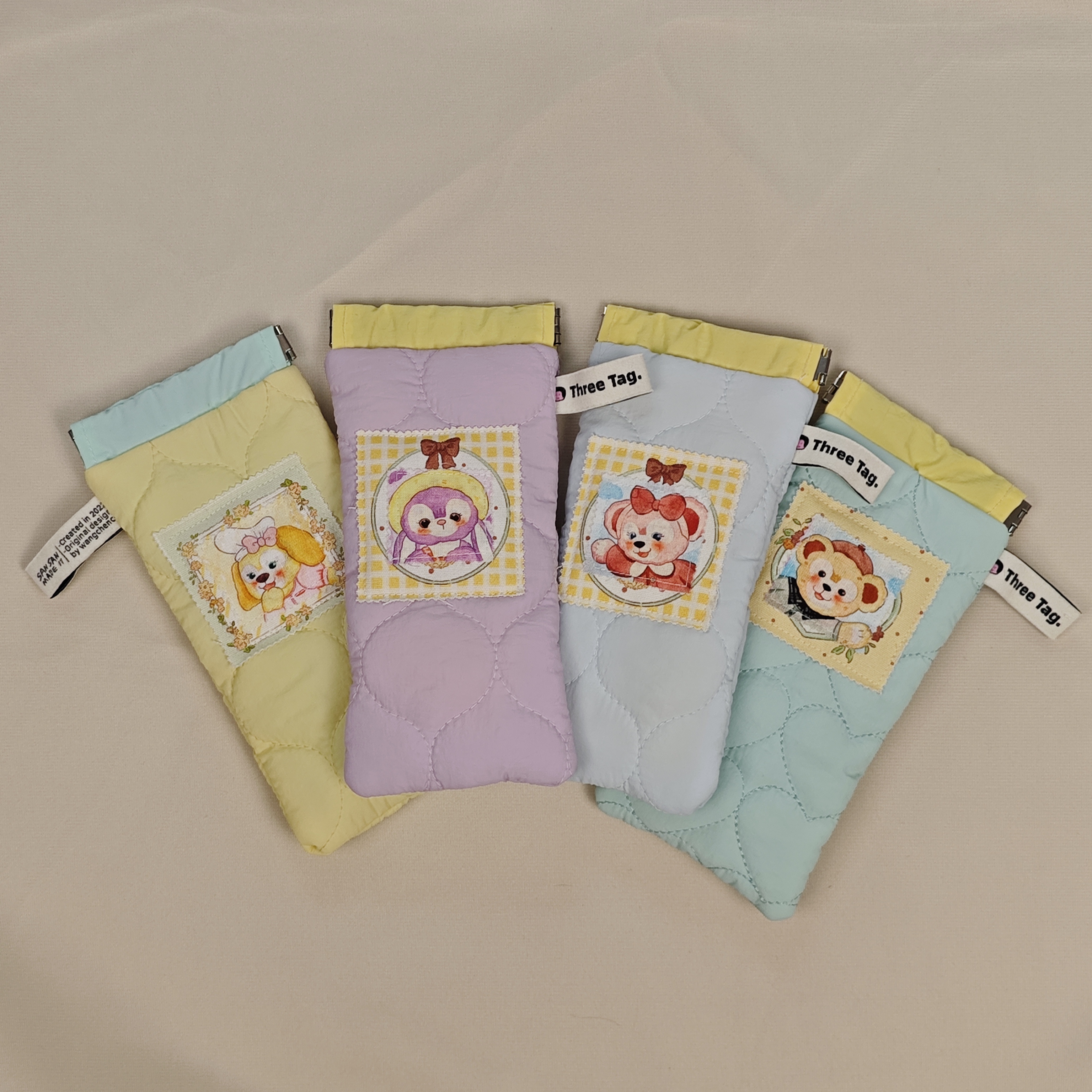 阿诺金弹片自动闭合眼镜袋收纳墨