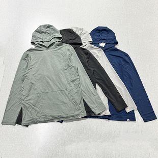 亲肤柔软！春秋薄绒肉感舒适宽松休闲大码中高弹连帽套头卫衣