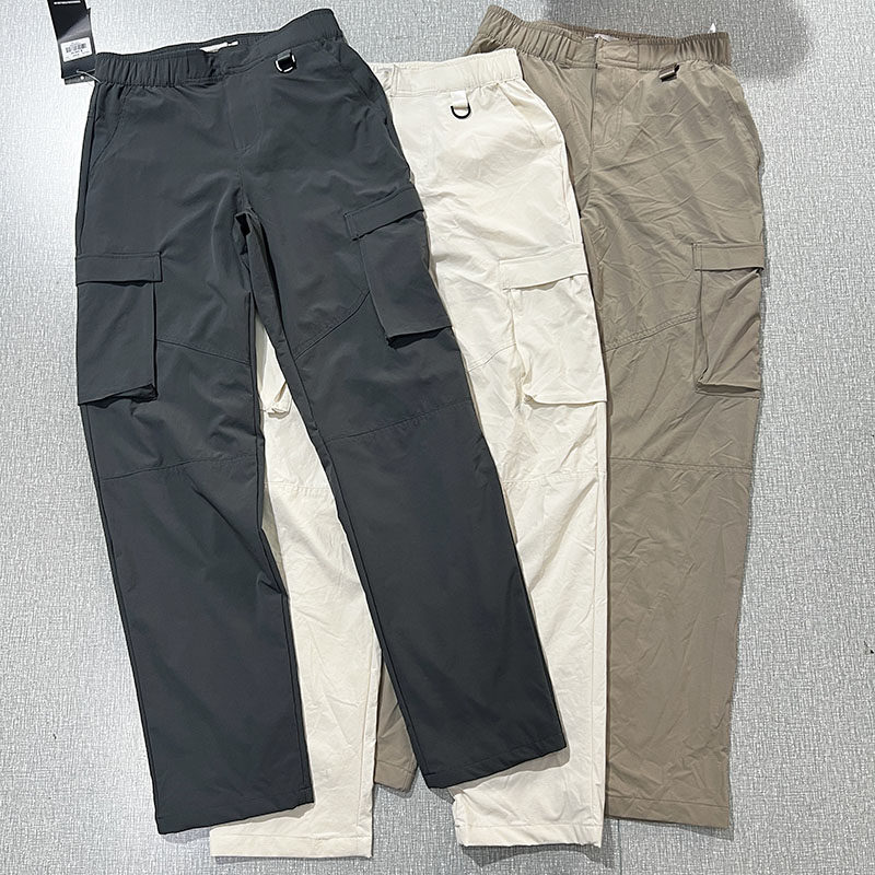 网眼内衬！春秋款户外运动休闲弹力工装直笥速干透气登山长裤