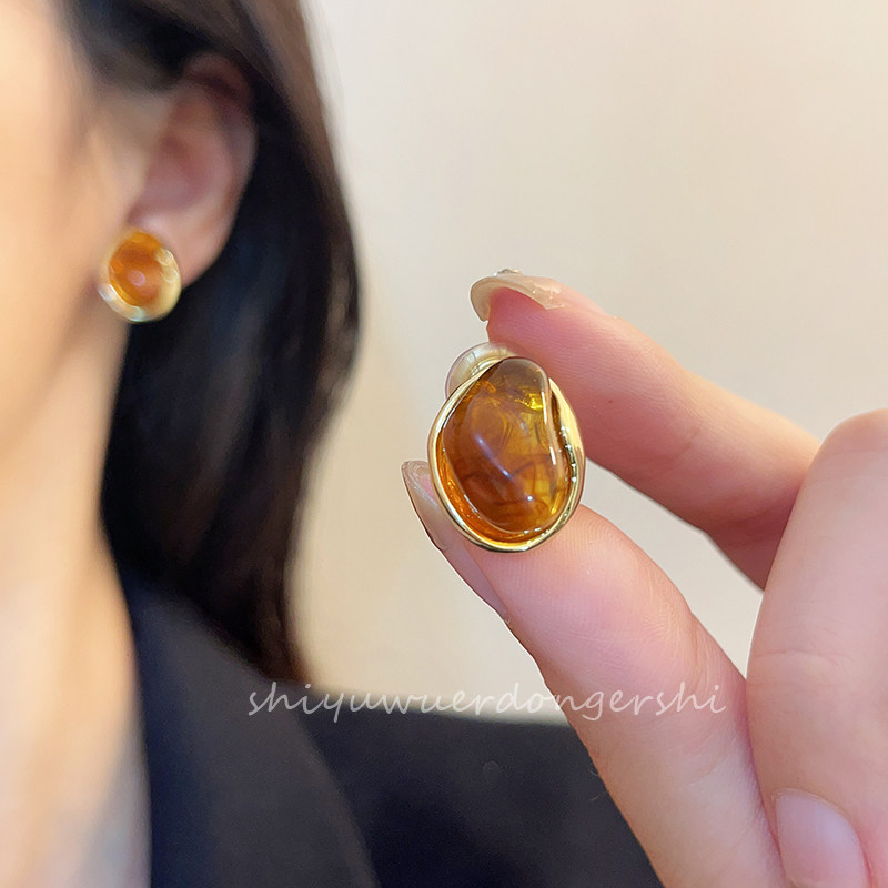 耳夹不规则森系适合秋天简约气质