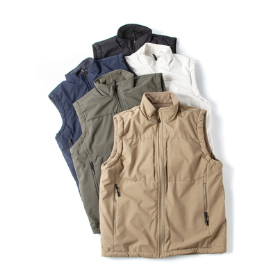 山系户外双面穿立领摇粒绒马甲