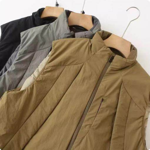 美式复古机能风立领拉链马甲男女秋季保暖工装坎肩宽松棉服外套,男装,常规马甲,淘宝优惠券,粉丝福利购,淘宝优惠卷