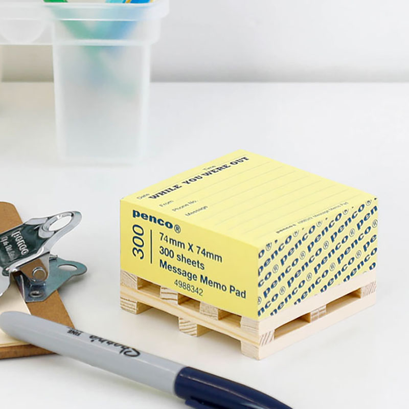 日本进口迷你托盘桌面便签纸