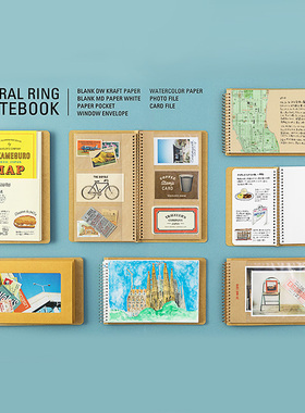 日本TRC TRAVELER’S COMPANY线圈本记事本笔记本书写舒适