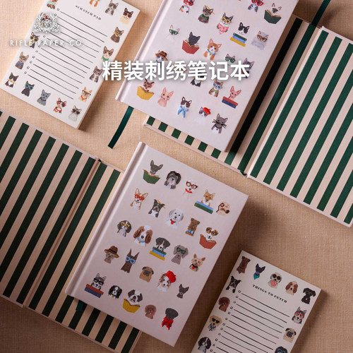 美国Rifle Paper co. 精致刺绣日记手帐本笔记本记事本文艺礼物