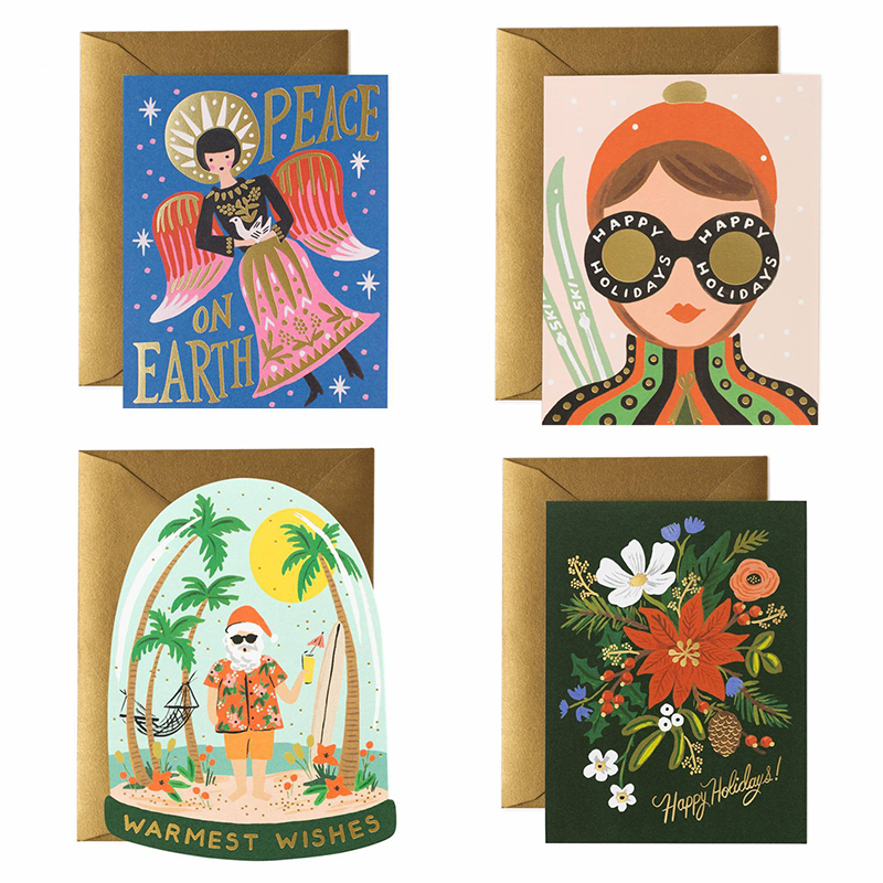 美国圣诞节新年快乐贺卡