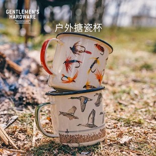 搪瓷马克杯户外野营复古怀旧家用咖啡 Hardware 英国Gentlemen