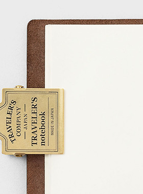 日本Traveler's黄铜夹子票据夹TN配件旅行者笔记本手帐复古装饰