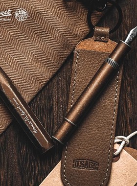 德国KAWECO SPORT USAGE联名友森治棕 AL铝制石磨钢笔书写送礼