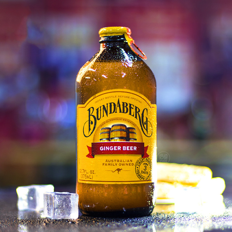 Bundaberg澳洲宾得宝姜汁汽水375ml6瓶姜汁啤酒碳酸饮料干姜水
