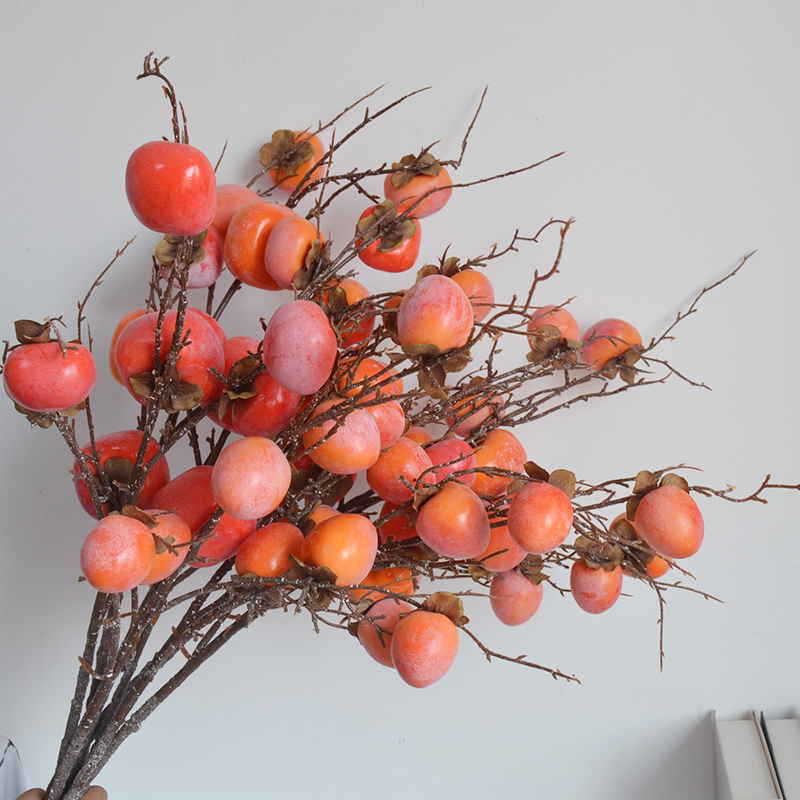 事事如意桔子柠檬玄关装饰仿真花