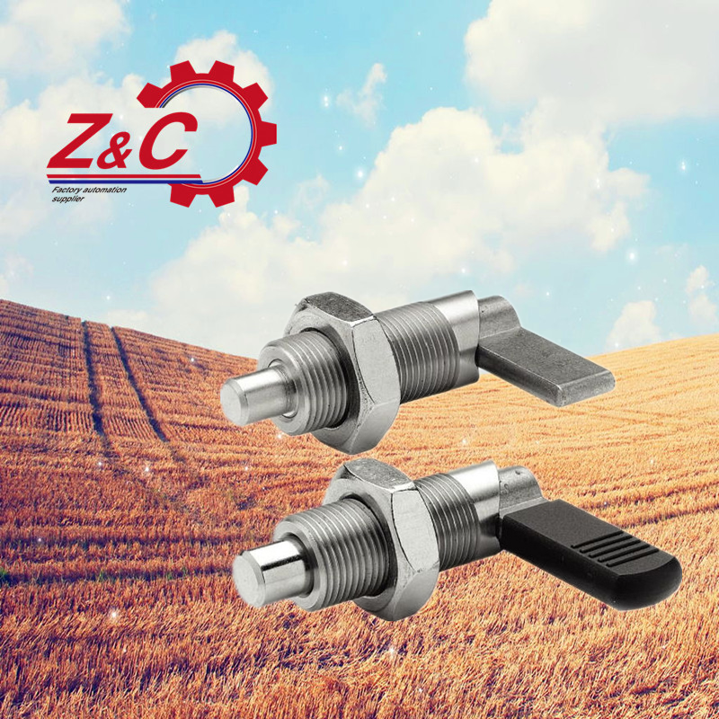 不锈钢细牙螺纹把手型分度销 L型定位销SPXVB20-8 SPXVBK16-6