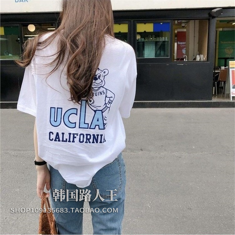 东大门夏季新款卡通风短袖t恤图片