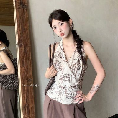 LS优雅气质度假风领小衫女广州