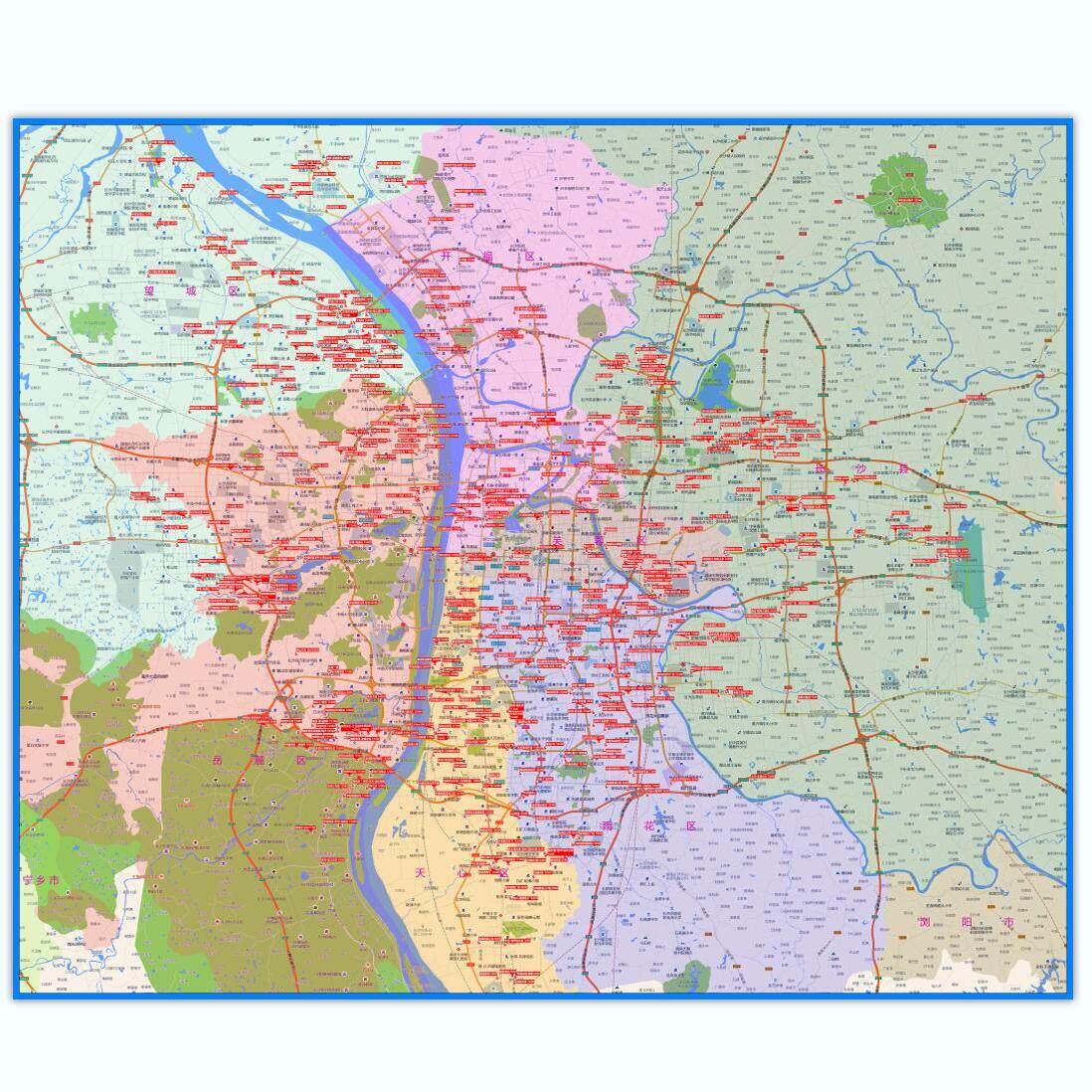 长沙新房地图2026年新版小区房产常德张家界湘西邵阳衡阳永州地图