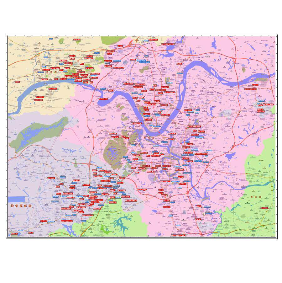 惠州地图 仲恺区博罗县新房标注 2026年在售楼盘小区高清地图